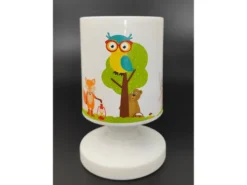 2er Set Akku Tischleuchte Tiere im Wald, per USB aufladbar, Höhe 20cm