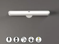2er SET Akku Unterbauleuchten schwenkbar & mit Gestensteuerung, Länge 37cm