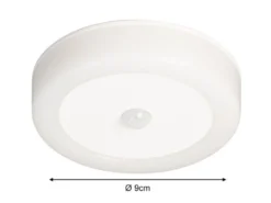 2er SET Akku Unterbauleuchten rund mit Bewegungsmelder, Ø 9cm
