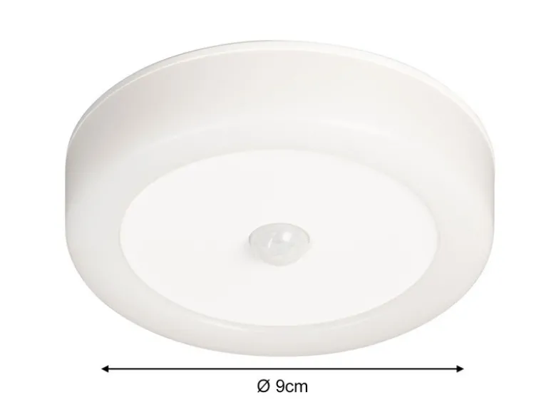 2er SET Akku Unterbauleuchten rund mit Bewegungsmelder, Ø 9cm