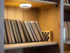 2er SET Akku Unterbauleuchten rund mit Bewegungsmelder, Ø 9cm