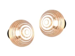 2er SET Akku Wandleuchten mit Glasschirm Bernsteinfarben dimmbar, Ø 15,5cm