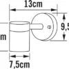 2er-Set Aluminium Downlight Wandleuchten MODENA schwarz, GU10, Höhe 13 cm, IP44