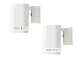 2er-Set Aluminium Wandleuchte MODENA weiß, GU10, Höhe 13,5 cm, IP44