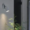 2er-Set Aluminium Wandspot MODENA grau, GU10, Höhe 15cm, IP44