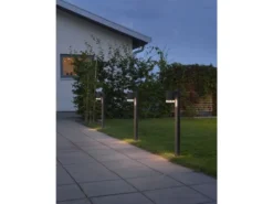 2er-Set Aluminium Wegeleuchte MODENA schwarz, GU10, Höhe 70 cm, IP44