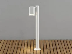 2er-Set Aluminium Wegeleuchte MODENA weiss, GU10, Höhe 70 cm, IP44