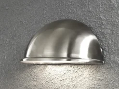 2er Set Außenwandleuchte Downlight TORINO Edelstahl, 28x13,5 cm, Hausbeleuchtung