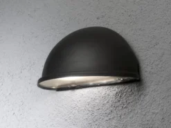 2er Set Außenwandleuchte Downlight TORINO schwarz, 28 x 13,5 cm, Hausbeleuchtung