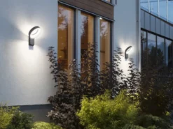 2er-Set Auffällige Wandleuchten ASTI, anthrazit, 18W HP-LED, 1400 Lumen, 5000K