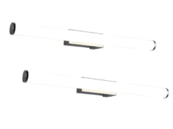 2er SET Bad Spiegelleuchten mit Schalter, Licht neutralweiß, Breite 60cm