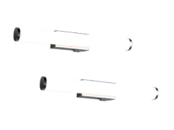 2er SET Bad Spiegelleuchten mit Schalter, Licht neutralweiß, Breite 40cm