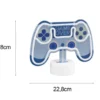 2er SET Deko LED Tischleuchten Batterie- oder USB betrieben, Höhe 18cm