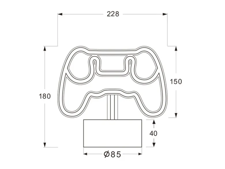 2er SET Deko LED Tischleuchten Batterie- oder USB betrieben, Höhe 18cm