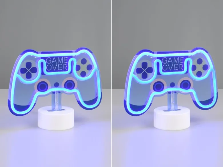 2er SET Deko LED Tischleuchten Batterie- oder USB betrieben, Höhe 18cm