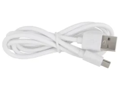 2er Set Dimmbare Akku Tischleuchten per USB aufladbar, Silber, Höhe 31cm