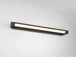 2er SET dimmbare LED Bad Spiegelleuchten schwenkbar, Schwarz Breite 80cm