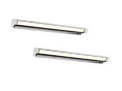 2er SET dimmbare LED Bad Spiegelleuchten schwenkbar, Chrom Breite 80cm