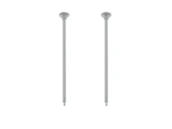 2er SET Distanzhalter Höhe 25cm Grau für DUOline Schienensystem
