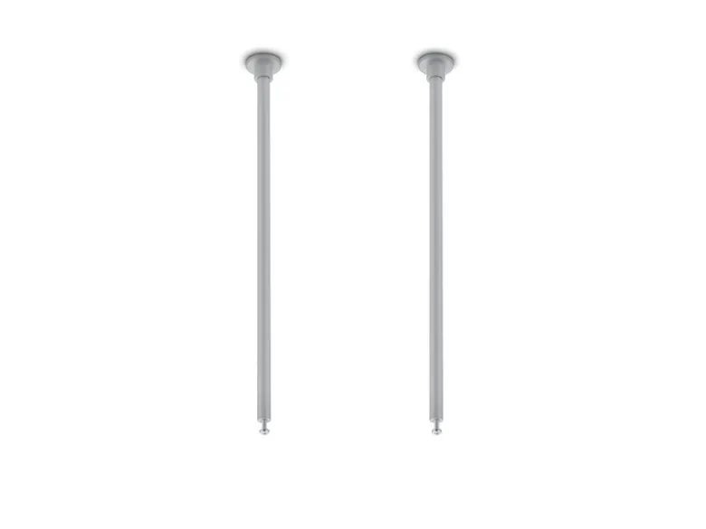 2er SET Distanzhalter Höhe 25cm Grau für DUOline Schienensystem