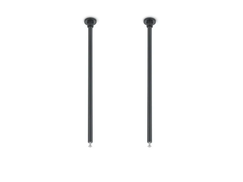 2er SET Distanzhalter Höhe 25cm Schwarz für DUOline Schienensystem