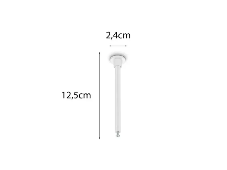 2er SET Distanzhalter Höhe 12,5cm Weiß für DUOline Schienensystem