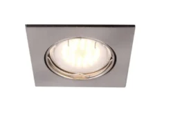 3er Set eckige Einbauleuchten PITTSBURGH mit GU10 LED, Breite 8cm