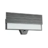 2er Set flache LED Außenwandleuchten mit Bewegungsmelder Anthrazit, Breite 40cm