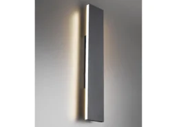 2er Set Flache LED Wandleuchten Up & Down Anthrazit 3 Stufen Dimmer, Breite 47cm