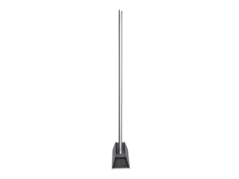 2er Set flache LED Wegeleuchten aus Aluminium in Anthrazit, Höhe 100cm