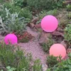 3er SET Garten Solarkugeln mit Fernbedienung dimmbar & RGBW Farbwechsel
