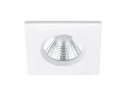 4er SET IP65 LED Deckeneinbaustrahler Weiß eckig, dimmbar, 8,5cm
