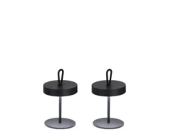 2er SET kabellose Outdoor Tischlampen - dimmbar & höhenverstellbar 21-46cm