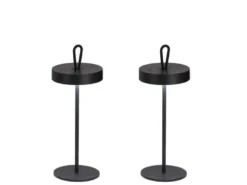 2er SET kabellose Outdoor Tischlampen - dimmbar & höhenverstellbar 21-46cm