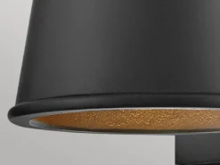 2er SET kleine LED Außenwandleuchten Schwarz, Salzluft resistent, Höhe 15,5cm