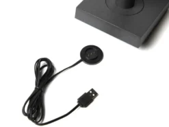 2er Set kleine LED Outdoor Tischleuchten per USB aufladbar, Anthrazit H: 19cm