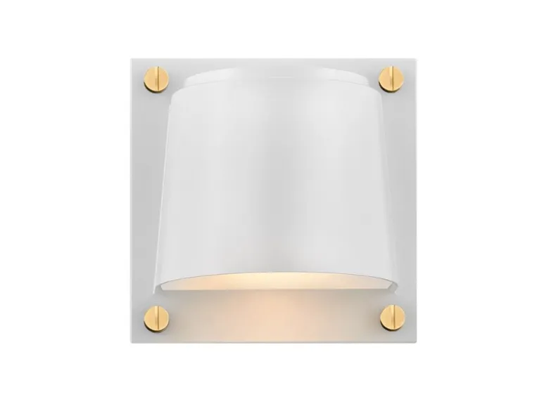 2er Set LED Außenwandleuchten Downlight Weiß, Höhe 16,5cm