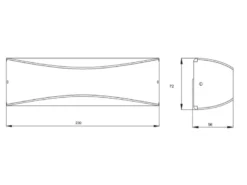 2er Set LED Außenwandleuchten in Anthrazit mit Up and Down Beleuchtung, IP65