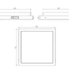 2er Set LED Außenwandleuchten mit Bewegungsmelder & Hausnummer 30 x 30cm