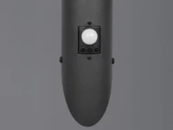 2er Set LED Außenwandleuchten mit Bewegungsmelder Schwarz, Höhe 39cm