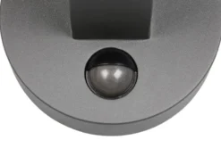 2er Set LED Außenwandleuchten mit Bewegungsmelder in Anthrazit, Höhe 22cm