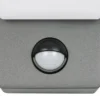 2er Set LED Außenwandleuchten mit Bewegungsmelder in Anthrazit, Höhe 22,5cm