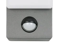 2er Set LED Außenwandleuchten mit Bewegungsmelder in Anthrazit, Höhe 22,5cm