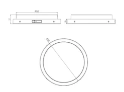 2er Set LED Außenwandleuchten mit Bewegungsmelder & Hausnummer Ø 30cm