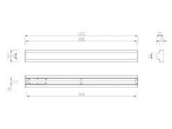 2er-Set LED Außenwandleuchten Up and Down Lichteffekt, Anthrazit 100cm lang