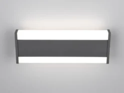 2er-Set LED Außenwandleuchten Up and Down Lichteffekt, Anthrazit Breite 30cm