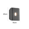 2er Set LED Außenwandleuchten Up and Down & Lichtfarbe einstellbar, H 20cm