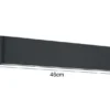 2er SET LED Außenwandleuchten Up and Down Light Anthrazit, Breite 46,5cm