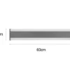 2er-Set LED Außenwandleuchten Up and Down Lichteffekt, Anthrazit 60cm lang