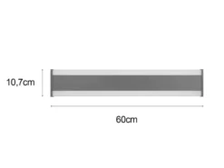 2er-Set LED Außenwandleuchten Up and Down Lichteffekt, Anthrazit 60cm lang